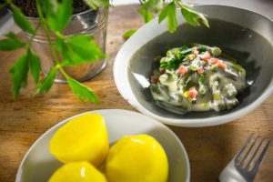 Serviervorschlag Schnibbelbohneneintopf