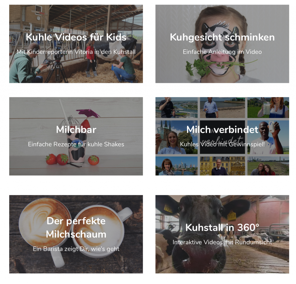 Screenshot milcherlebnis.de