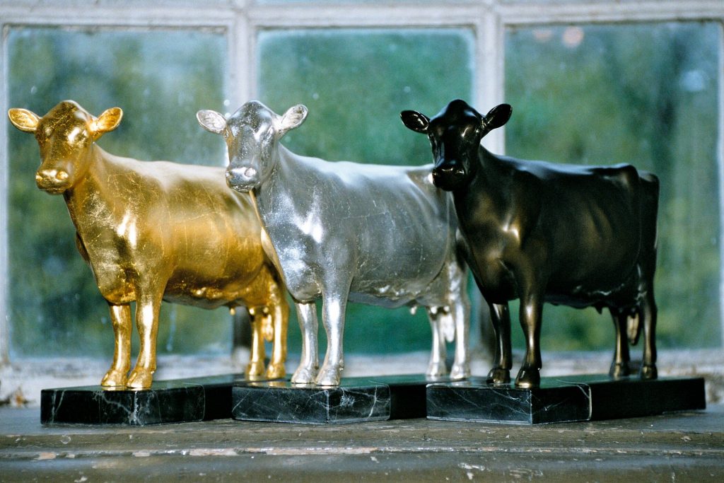 Goldene, silberne und bronzefarbene Olgas für den Milchlandpreis der LVN