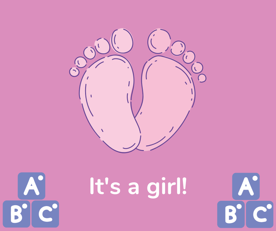 Gereichnete Kinderfußabdrücke auf rosa Hintergrund