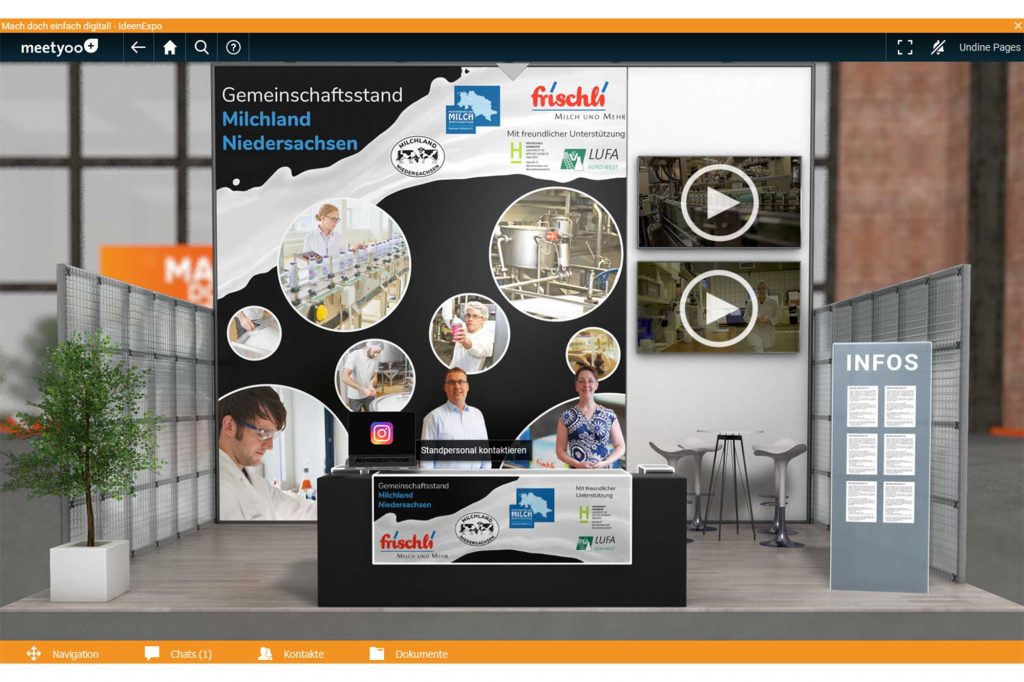 IdeenExpo 2021 Gemeinschaftsstand Milchland Niedersachsen 