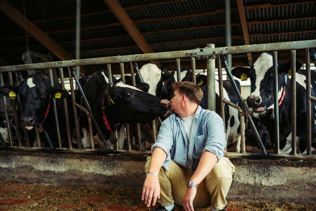 Influencer David Friedrich beim Projekt blindfolded