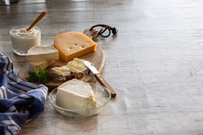 Arrangement mit Milchprodukten