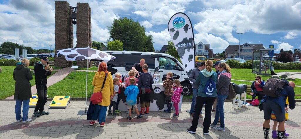 Pop-up-Milchbar beim watt en schlick Festival