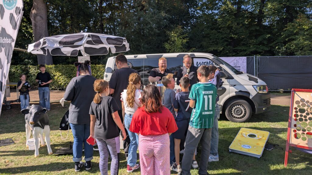 LVN mit Pop-up-Milchbar beim Stadt(park)fest in Zeven