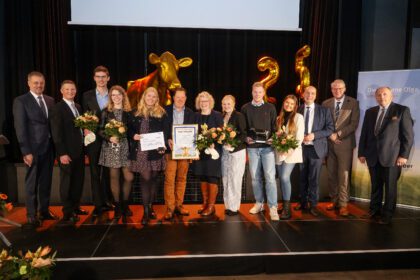 Familie Lüschen-Strudthoff beim Milchlandpreis 2025