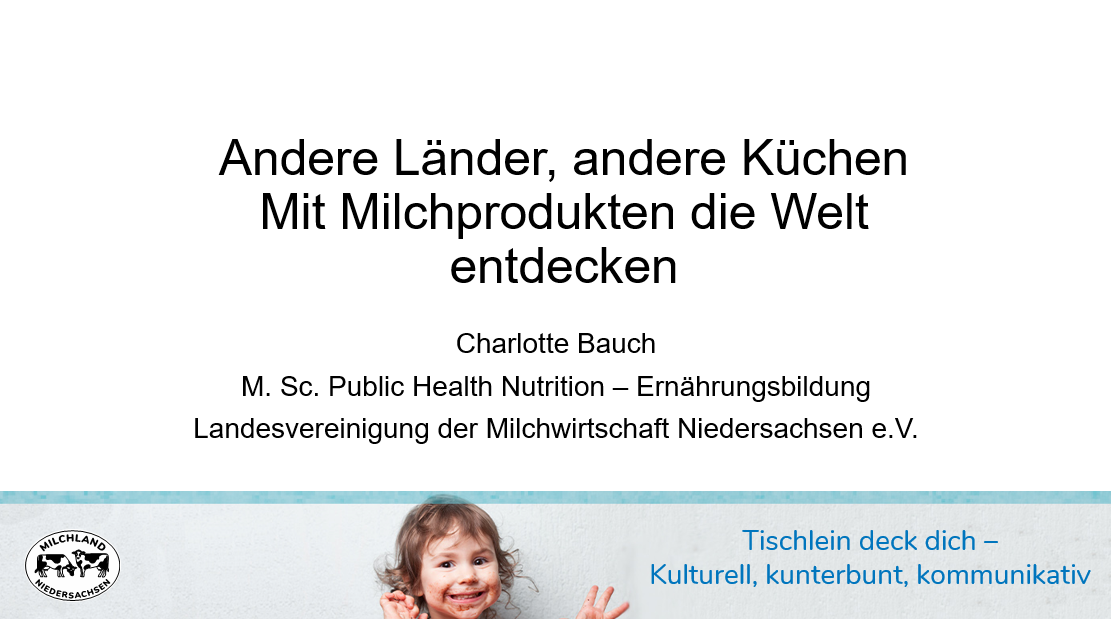 Titelfolie des Workshops bei der Fachtagung Tischlein deck dich für die Kita