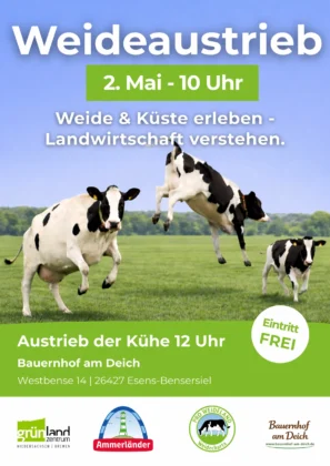 Weideaustrieb 2026, organisiert vom Gründlandzentrum
