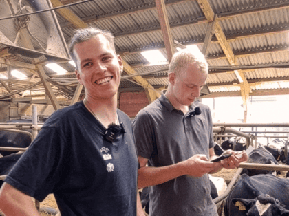 Fynn vom Podcast Fynn farmt Milch