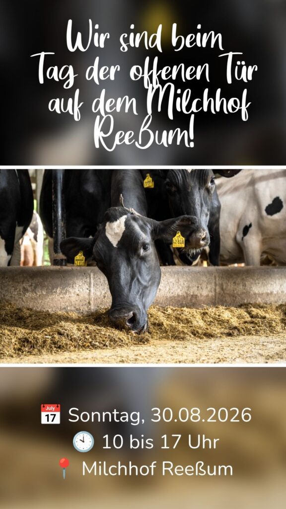 Ankündigung Tag der offenen Tür Milchhof Reeßum