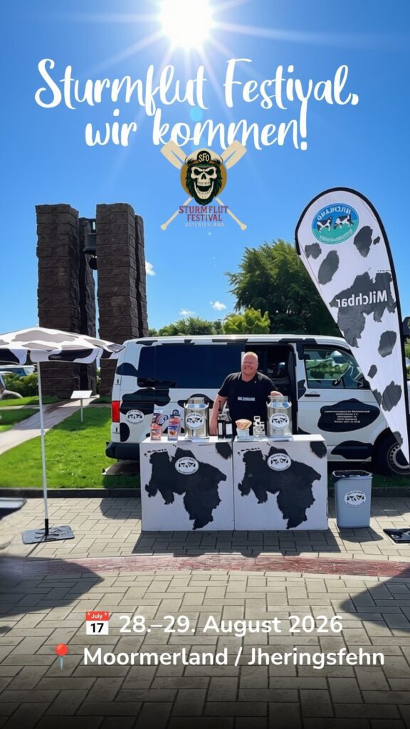 Jan der Milchman in Aktion und die Pop-up-Milchbar