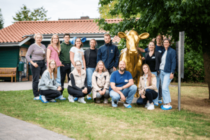 Gruppenbild Milkfluencer Treff mit goldender Olga
